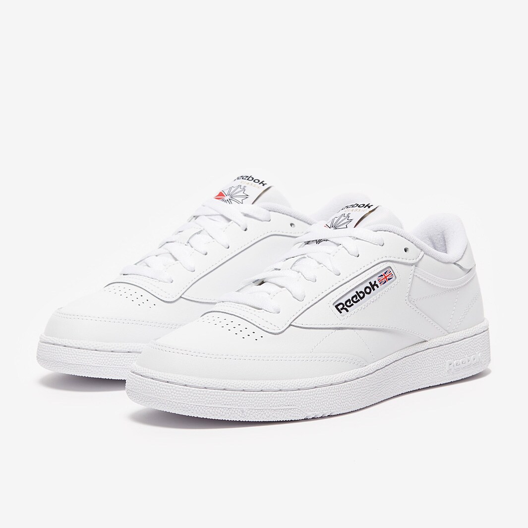 Reebok Club C 85 - White/Core Black - White/Core Black - Mens Shoes