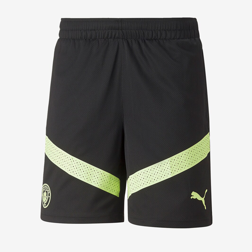 Puma Manchetser City FC 22/23 Prematch Shorts - Puma Black/Fizzy Light ...