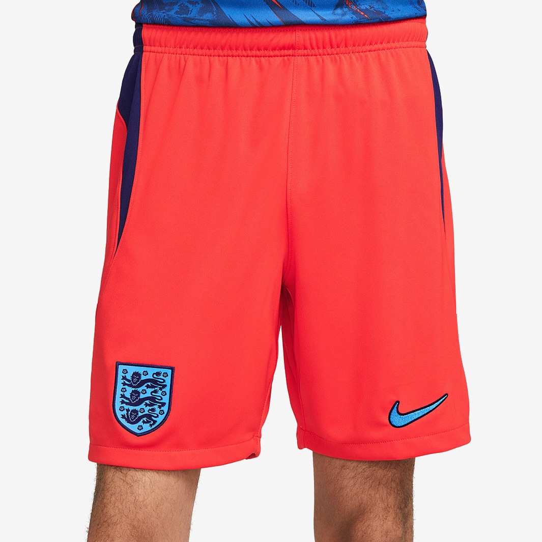 Nike England 22/23 Dri-Fit Stadium Away Short - Challenge Red/Blue Void ...