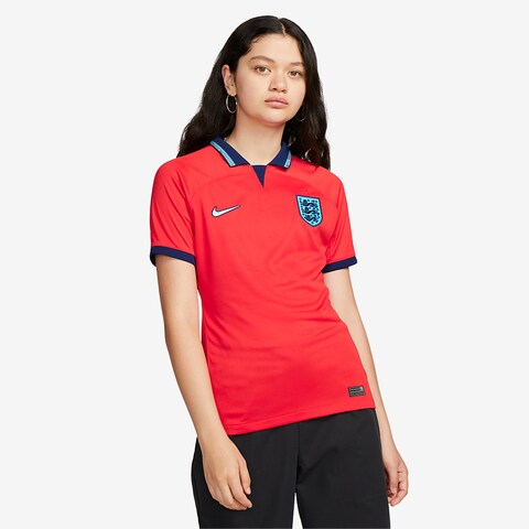 prodirectsport.com | Nike England Womens 22/23 Dri-Fit Stadium Jersey SS Away - Challenge Red/Blue Void