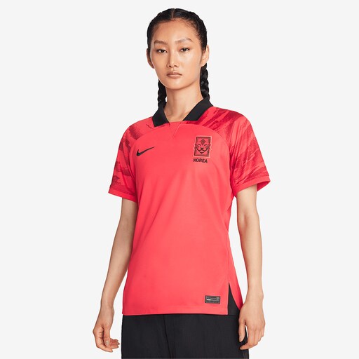 Nike Korea Womens 22/23 Dri-Fit Stadium Jersey SS Home - Global Red/Pepper Red image 1 |
