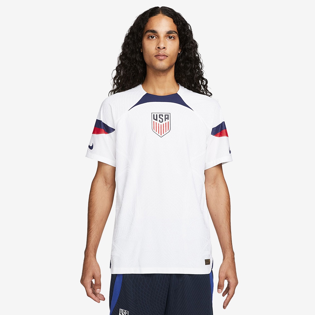 Nike USA 22/23 Dri-Fit Adv Match Jersey SS Home - White - Mens Replica