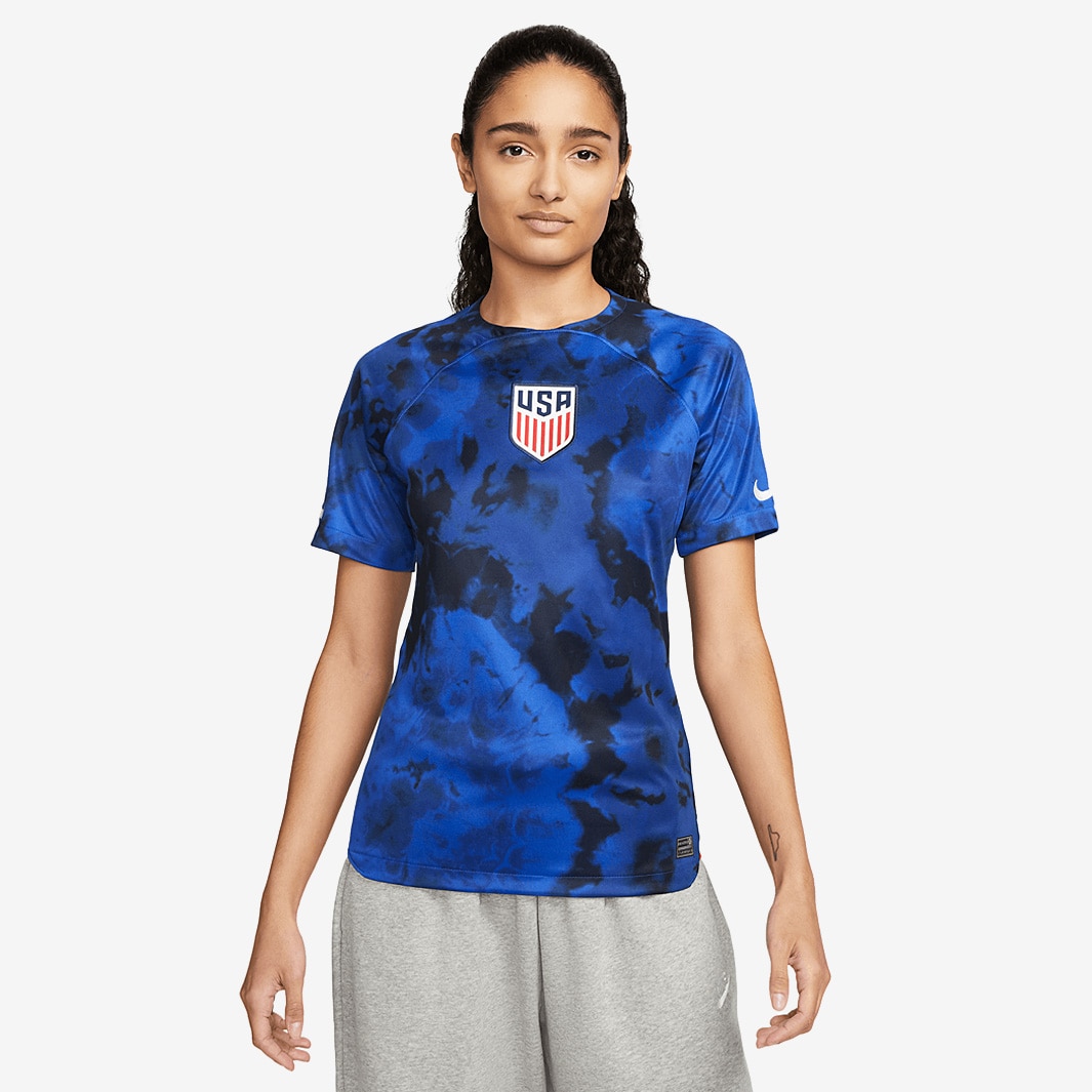 Nike USA Womens 22/23 Dri-Fit Stadium Jersey SS Away - Bright Blue ...