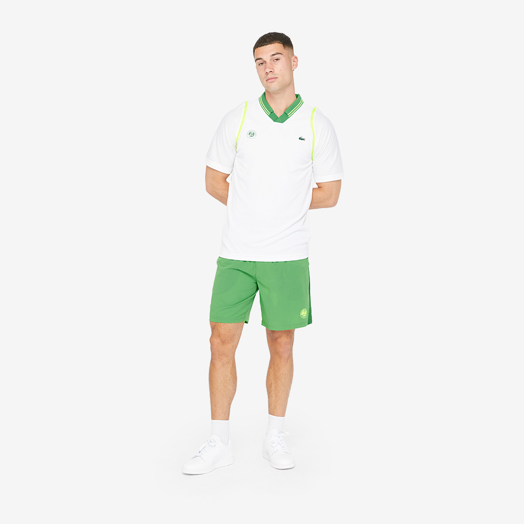 Roland Garros Fleece Shorts Officiële Collectie - Herenmaat - Tennis, Wit., L