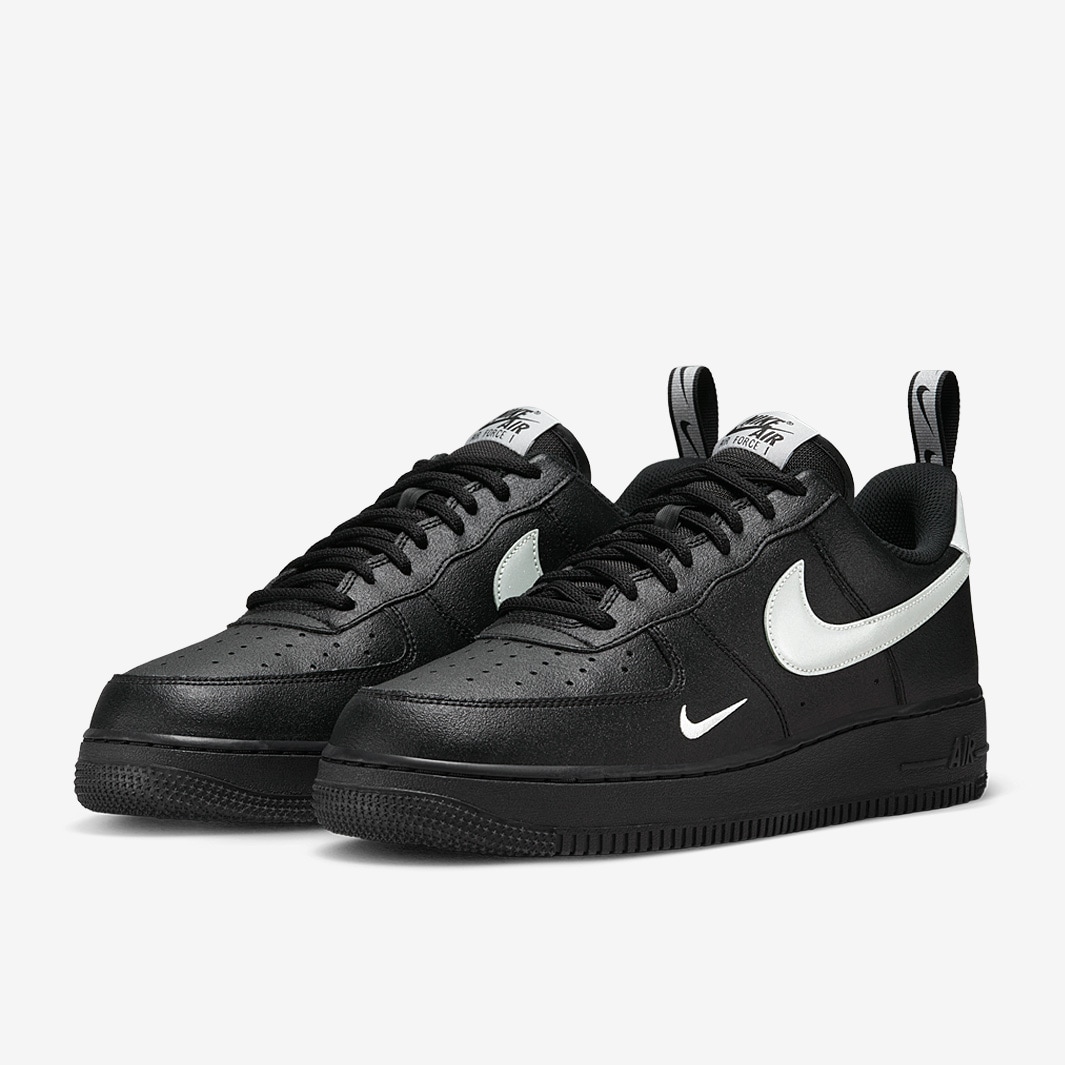 Nike Sportswear AIR FORCE 1 07 LV8 UT TU - Trainers - black/metallic  silver/black 