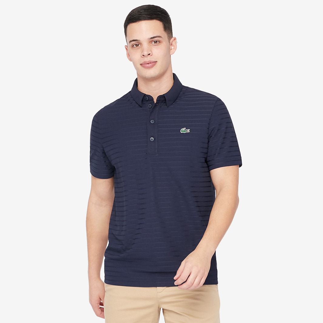 Lacoste Polo - Navy Blue/White - Mens Clothing | Pro:Direct Golf