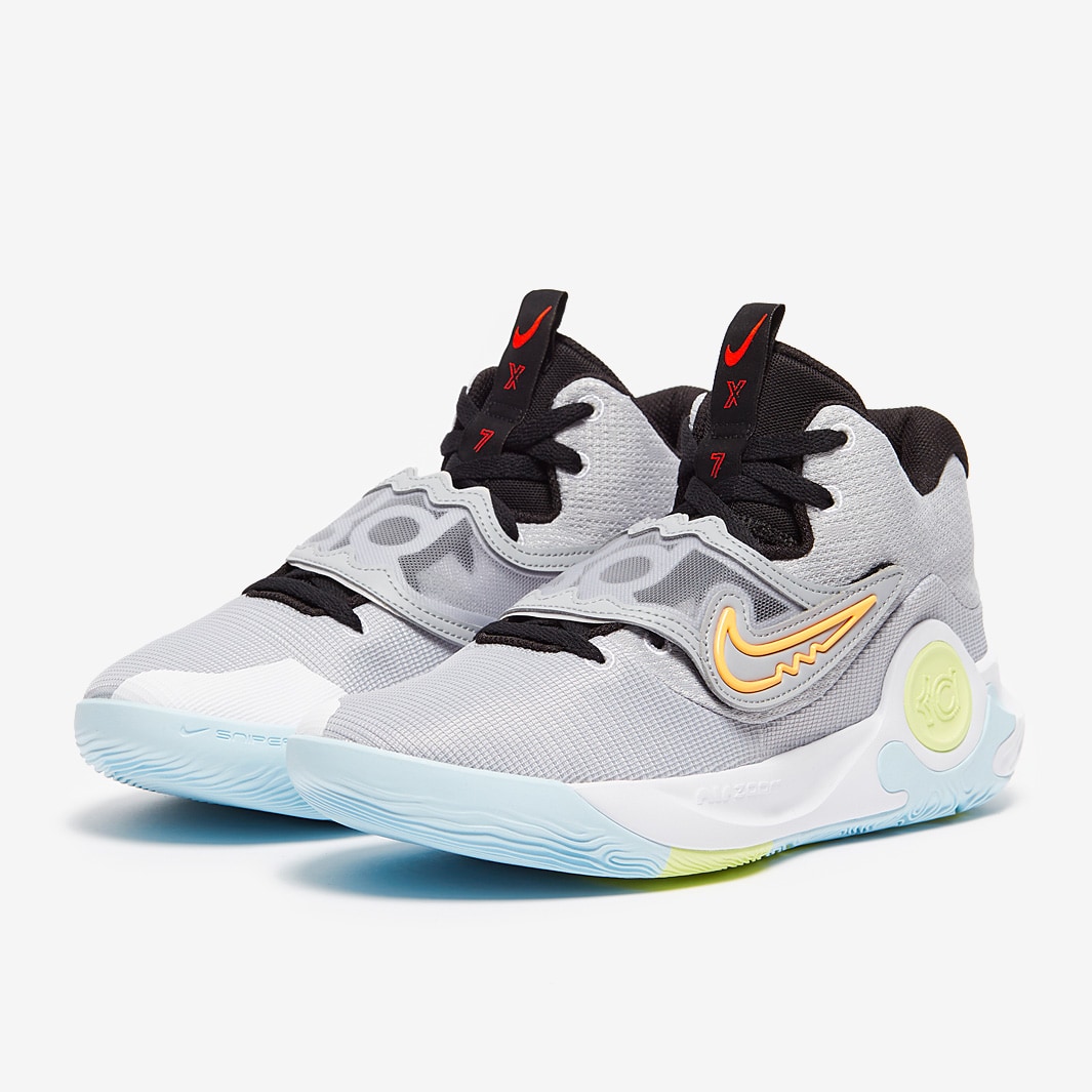 Nike KD Trey 5 X - Wolf Grey/White/Barely Volt - Mens Shoes | Pro ...