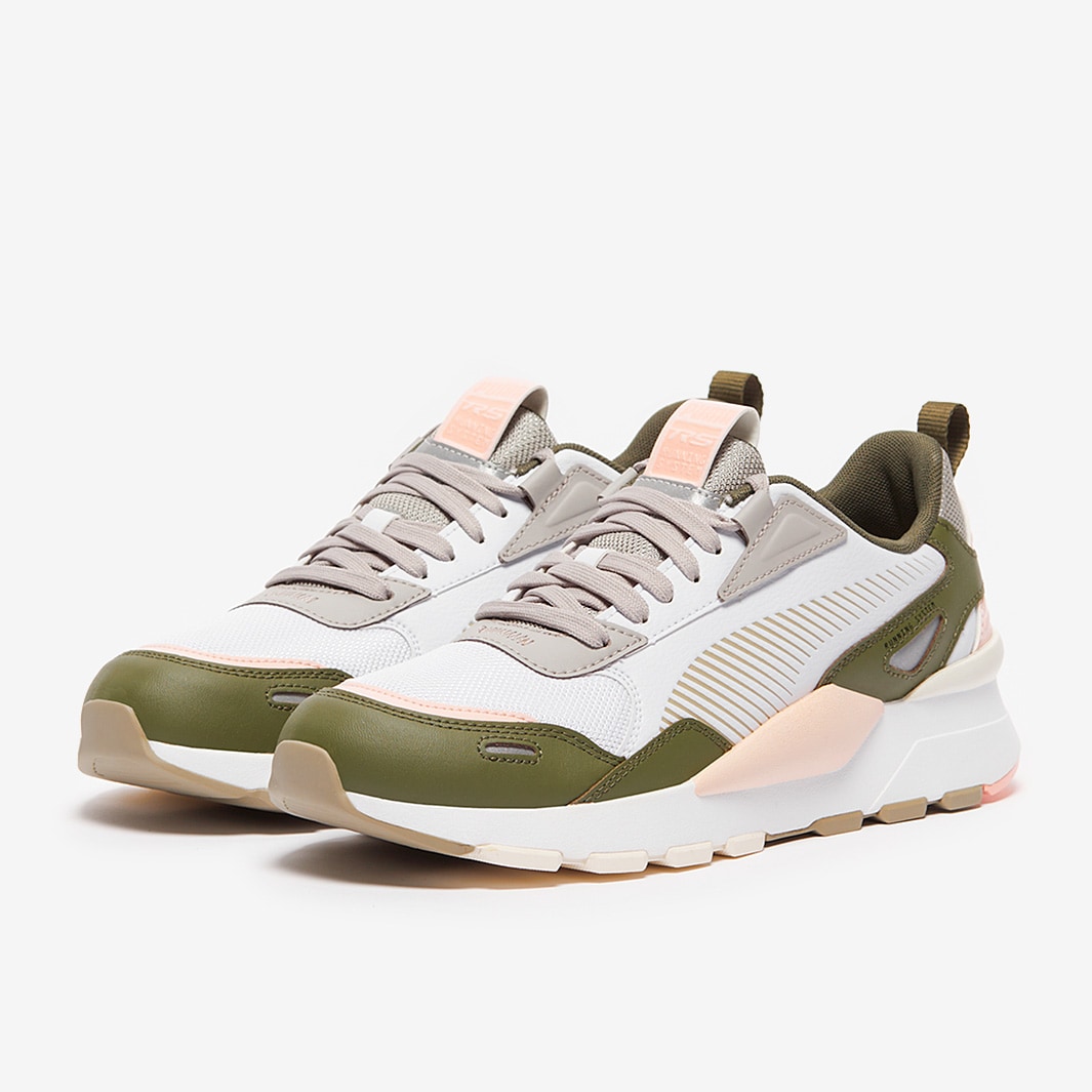 Puma RS 3.0 Synth Pop - Puma White/Green Moss - Trainers - Mens Shoes