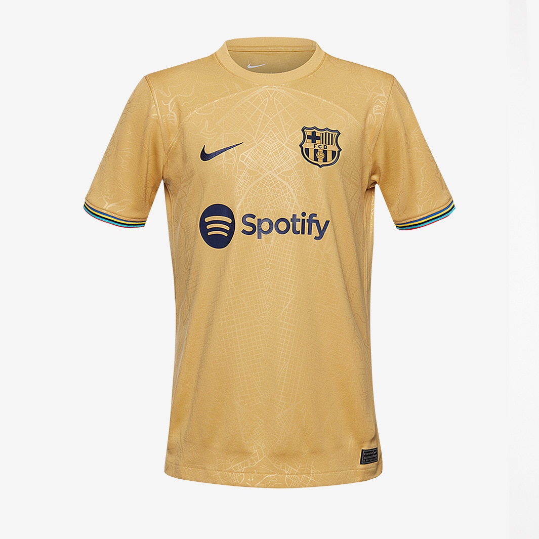 Nike FC Barcelona 22/23 Kids Away Stadium SS Shirt With Sponsor - Club ...