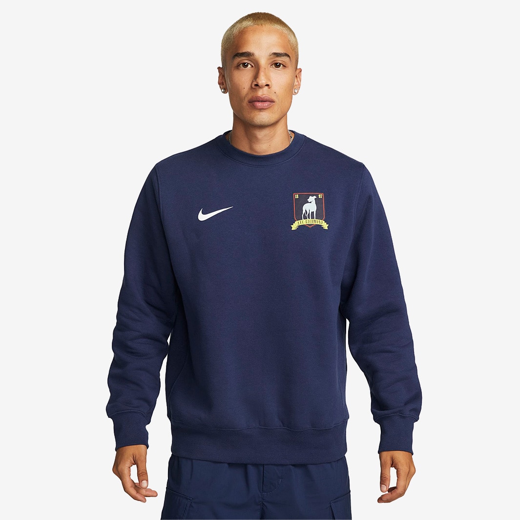 Nike NSW Ted Lasso Crew Sweatshirt - Navy Blue - Mens Replica | Pro ...