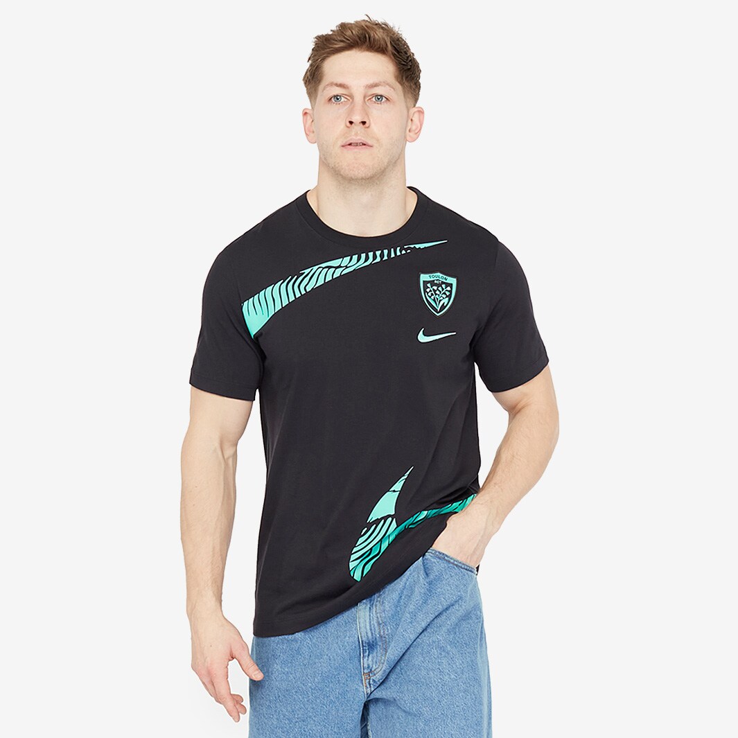 Nike Rc Toulon 22/23 Graphic Tee -Black - Mens Replica | Pro:Direct Rugby