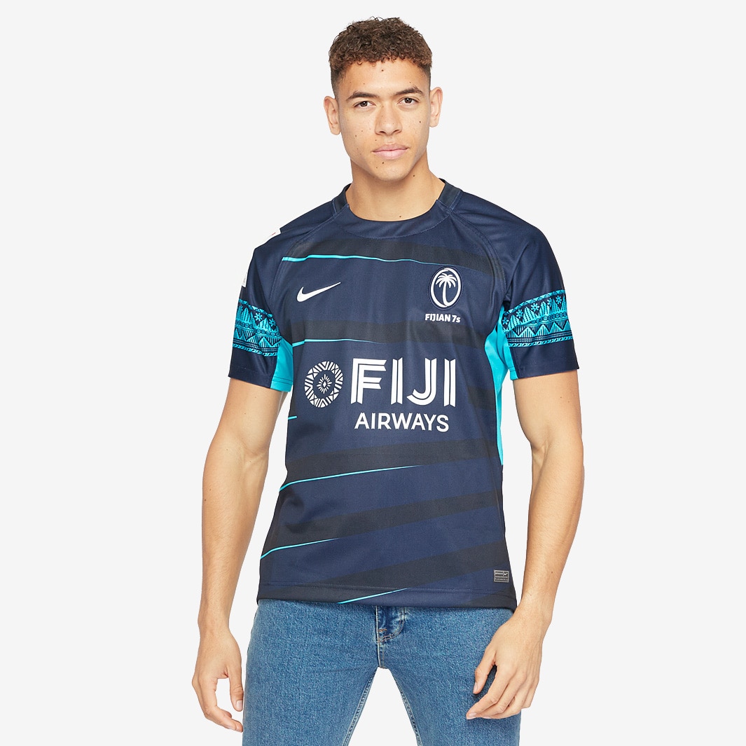 Nike Fiji 7s Alternate Shirt - Obsidian/Chlorine Blue - Mens Replica ...