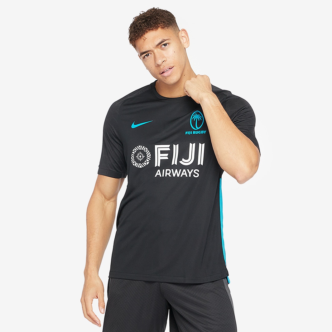 Nike Fiji 7s Training Top - Black/Chlorine Blue - Mens Replica