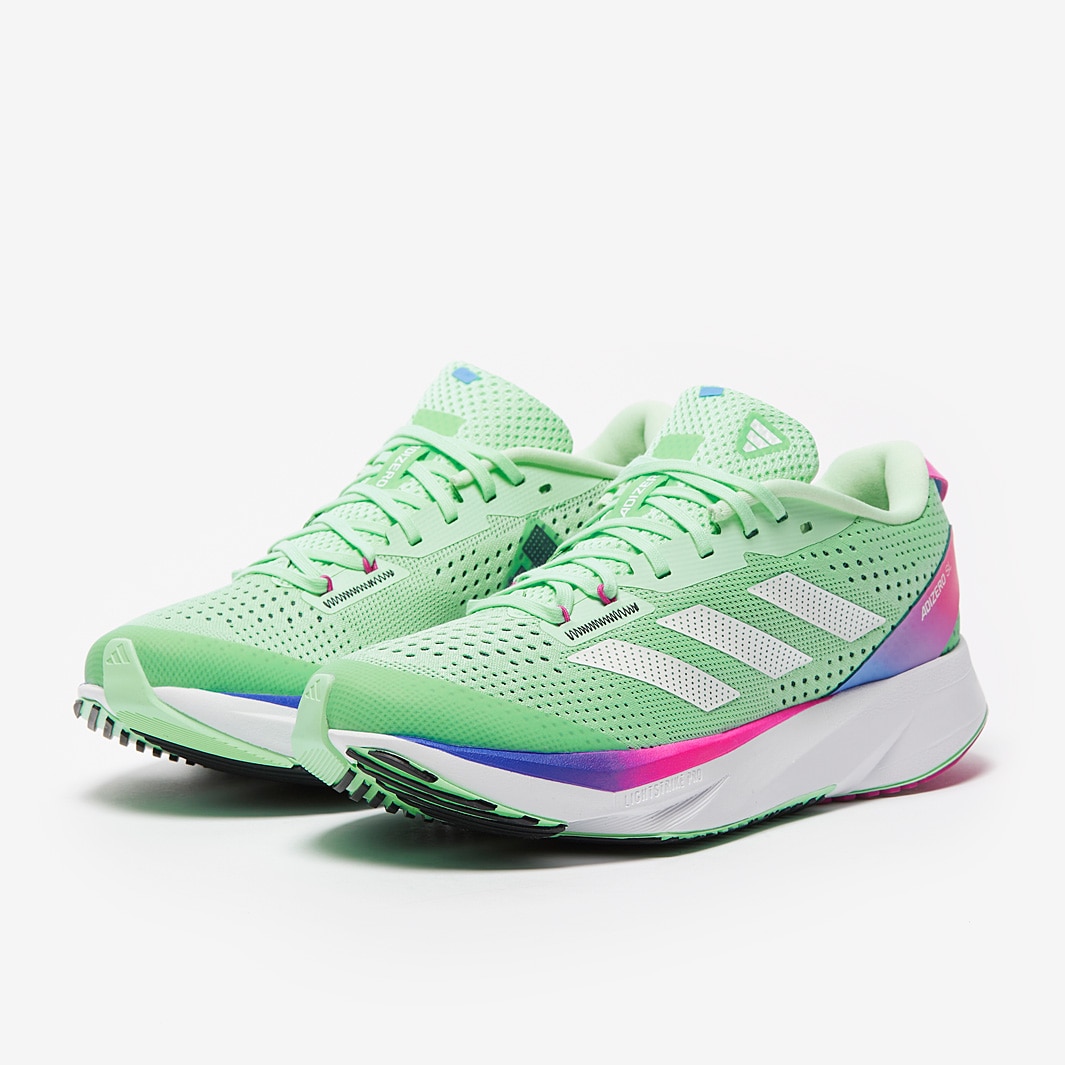 adidas Womens adizero SL Pulse Mint/Zero Met./Lucid Fuchsia Womens