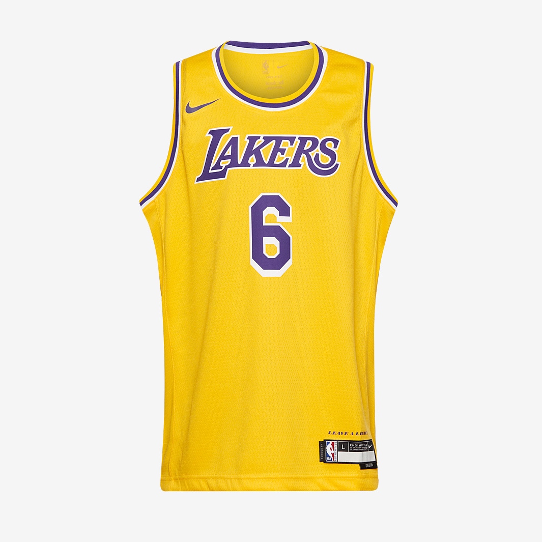 Nike NBA LeBron James Los Angeles Lakers Icon Swingman Jersey ...