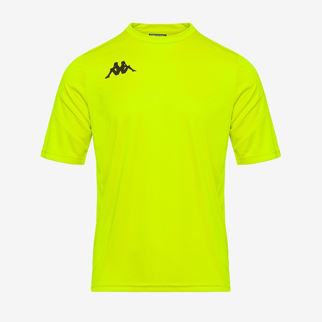 Kappa DOVO SS Shirt - Yellow Fluo - Mens Football Teamwear | Pro:Direct ...