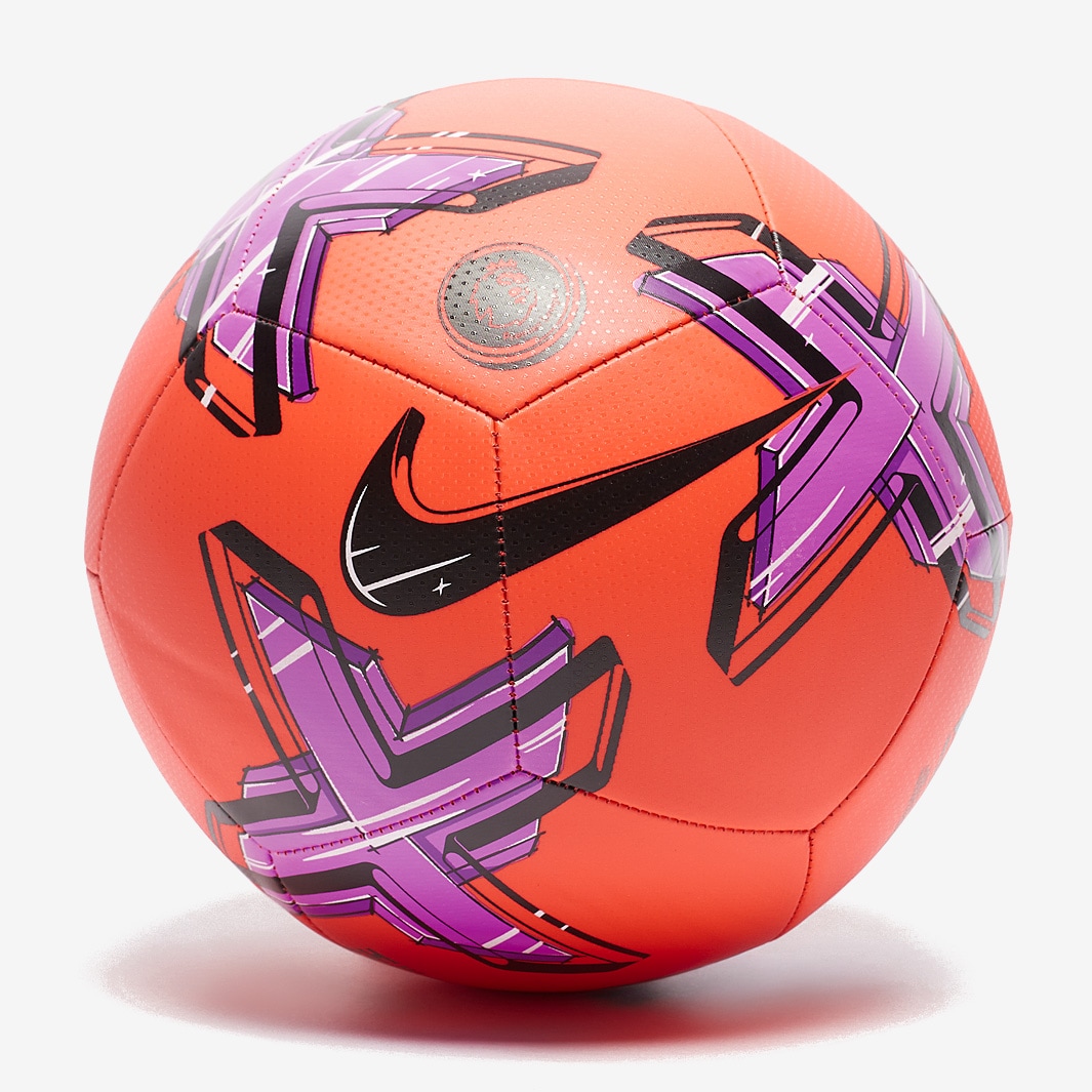 Nike DN3605-720 Premier League Pitch bola de futebol recreativa unissex  amarelo/roxo/vermelho 5