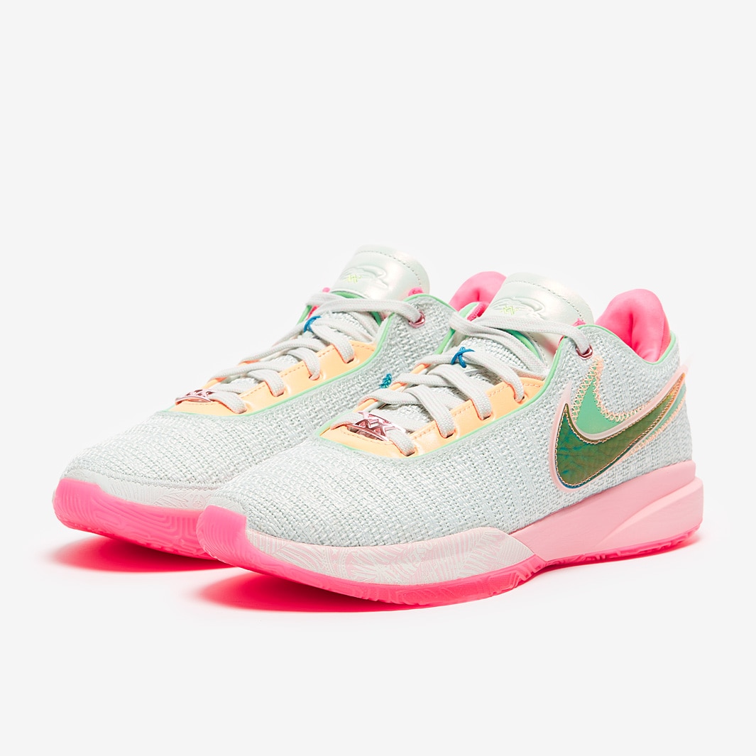 Nike LeBron XX Barely Green Multicolour Medium Soft Pink Mens Shoes Pro Direct Basketball