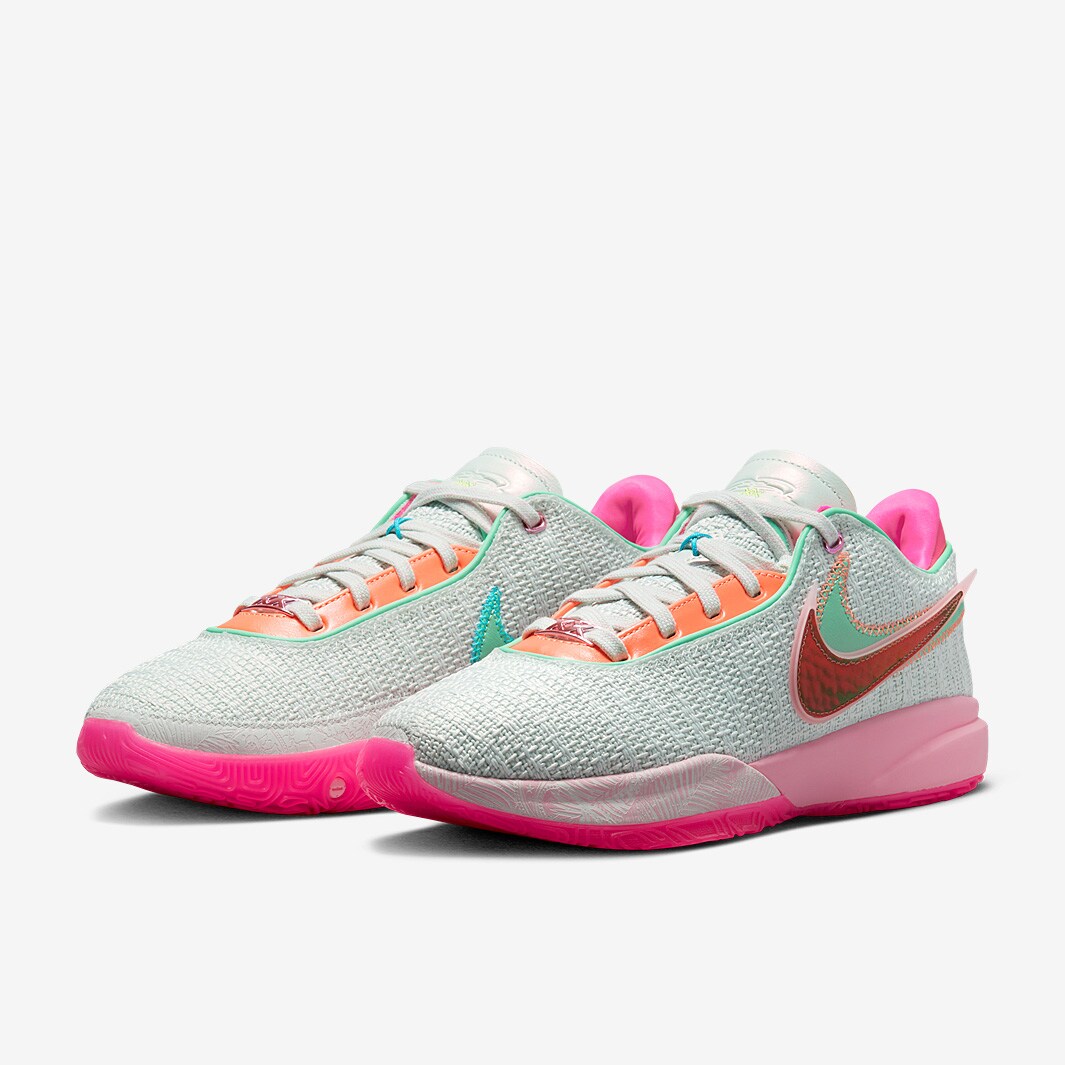 Nike LeBron XX - Barely Green/Multicolour/Medium Soft Pink - Mens Shoes