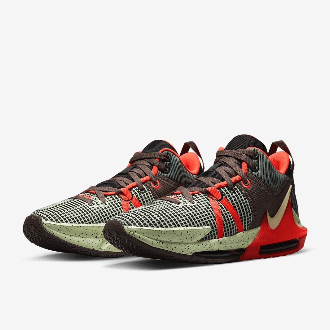 Nike LeBron Witness 7 - Black/Barely Volt/Bright Crimson - Mens Shoes ...