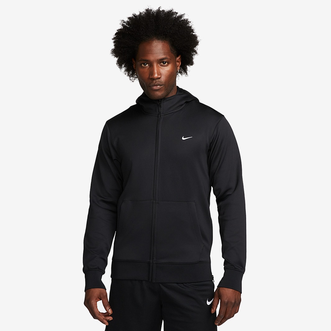 Nike Dri-FIT Showtime Hoodie - Black/Black/White - Mens Clothing
