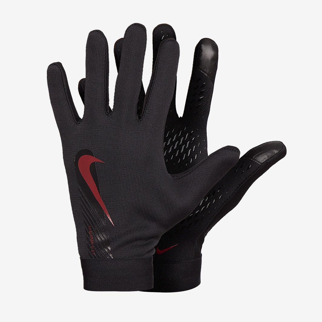 Nike Liverpool FC Academy Thermafit Gloves - Black/Black/Red - Black ...