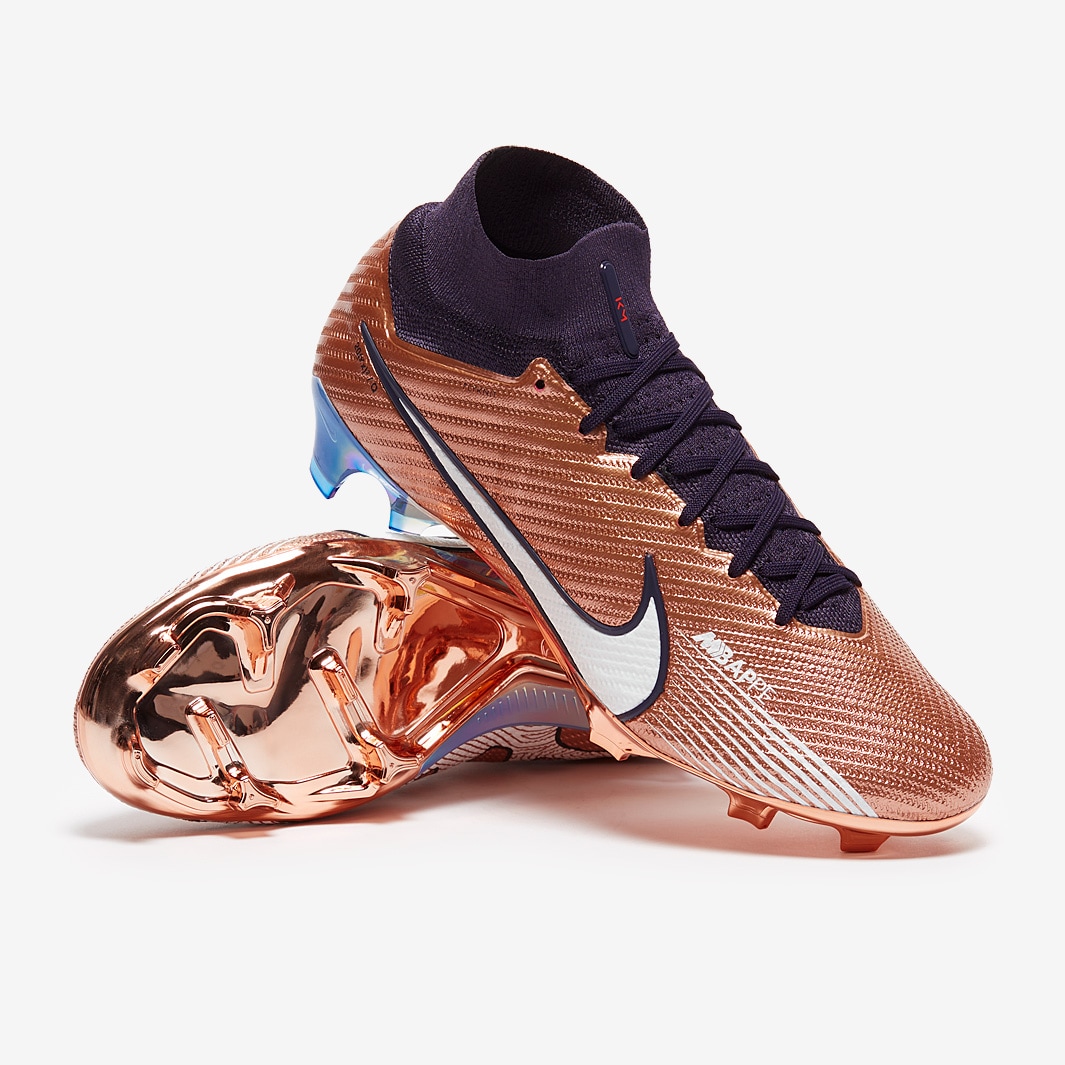 Nike Air Zoom Mercurial Superfly IX Elite SE x Mbappe FG - Metallic  Copper/Metallic Copper - Mens Boots | Pro:Direct Soccer