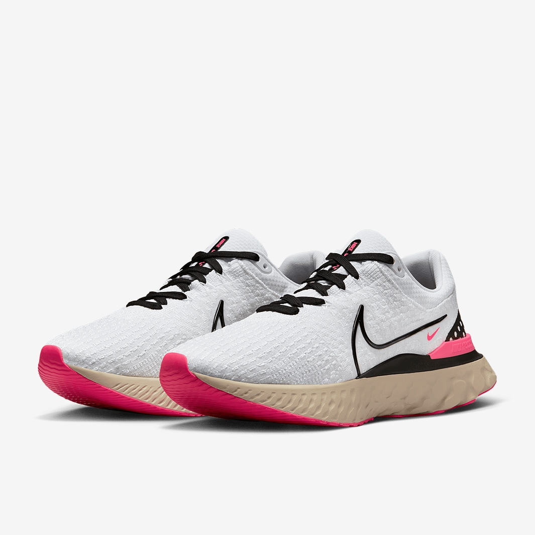 Nike React Infinity Run Flyknit White/Black-Pearl White-Hyper