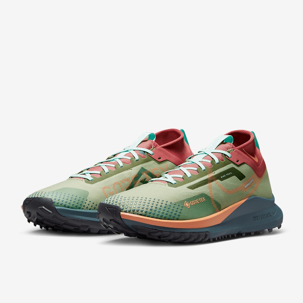 Nike React Pegasus Trail 4 GORE-TEX - Alligator/Orange Trance-Mint Foam ...