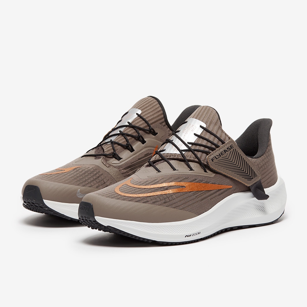 Nike Womens Air Zoom Pegasus FlyEase Dk Smoke Grey/Metallic