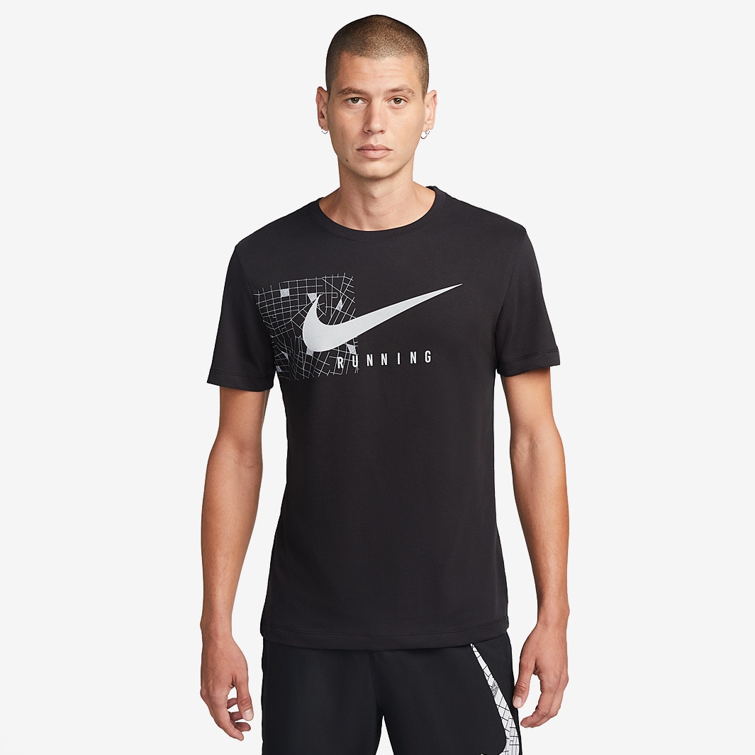 Nike Dri-FIT Run Division SS Top - Black - Mens Clothing