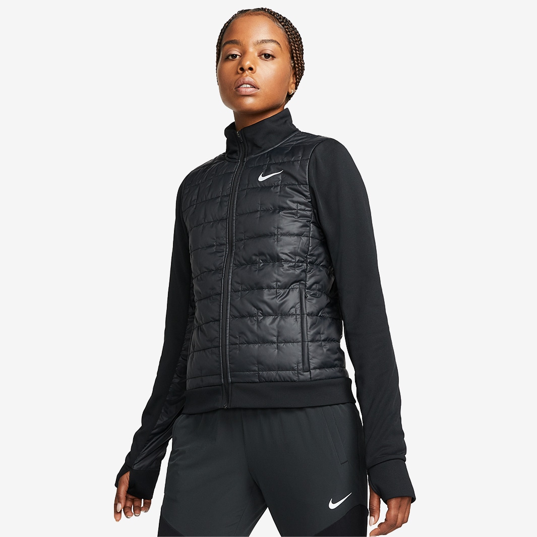 Nike Womens Therma-FIT Running Jacket - Black/Reflective Silver ...