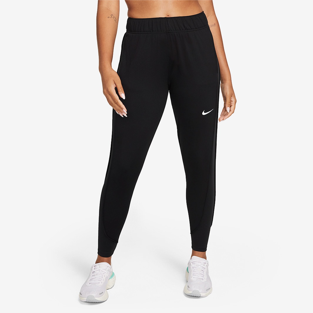 Nike Womens Therma-FIT Essential Pants - Black/Black/Reflective Silver ...