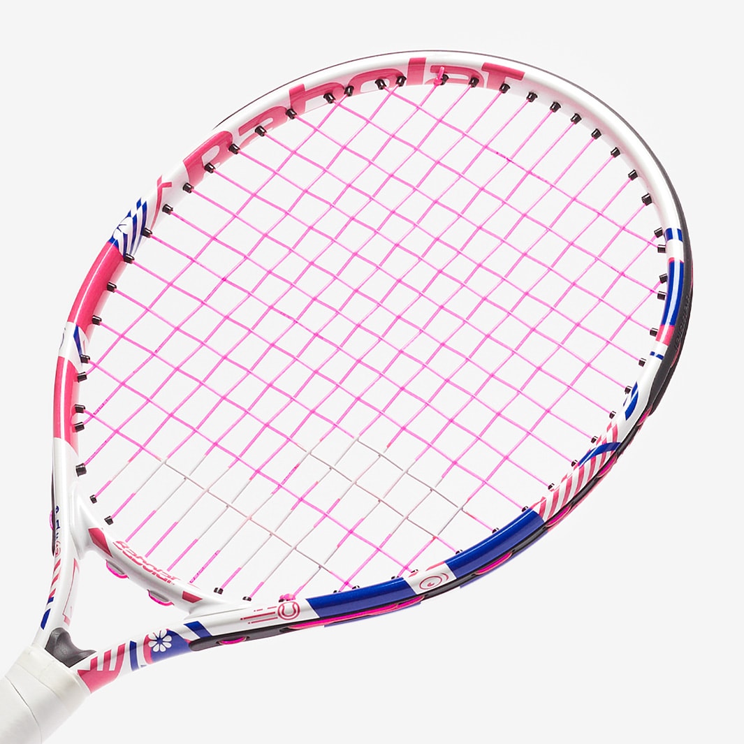 Babolat B Fly 17 White Pink Purple Boys Rackets Pro Direct