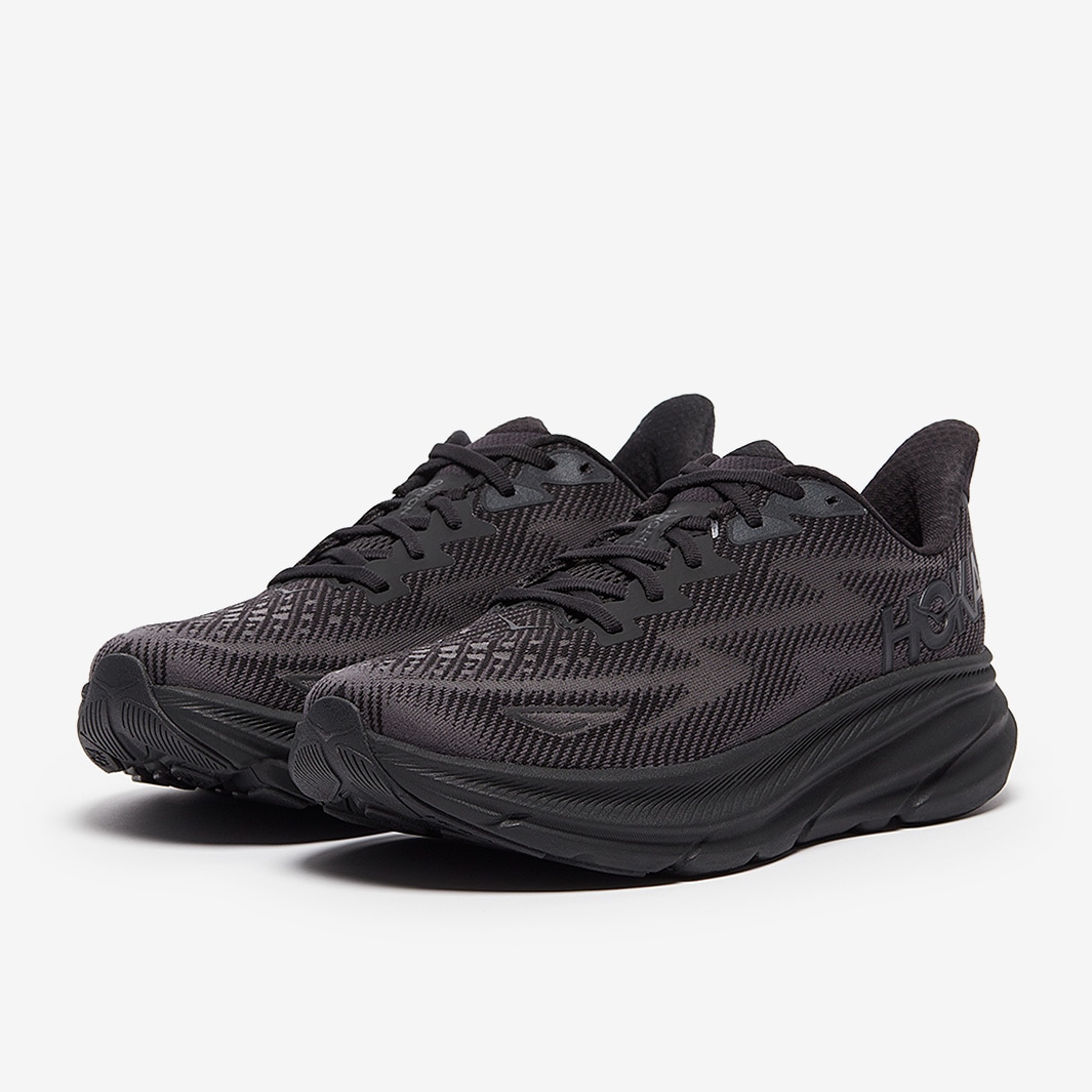 Hoka Clifton 9 - Black/Black - Mens Shoes | Pro:Direct Running