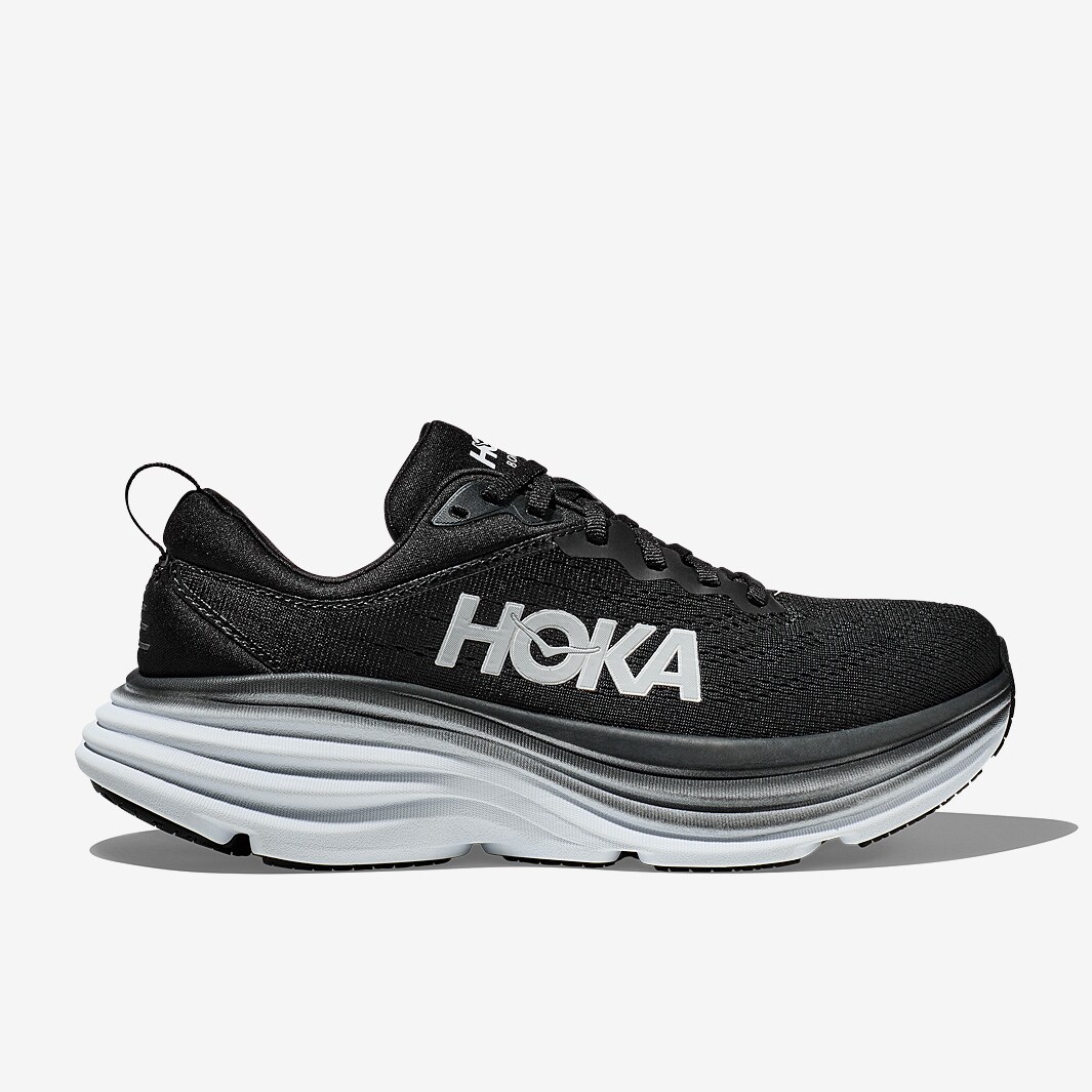 Hoka Bondi 8 - Black/White - Mens Shoes | Pro:Direct Running
