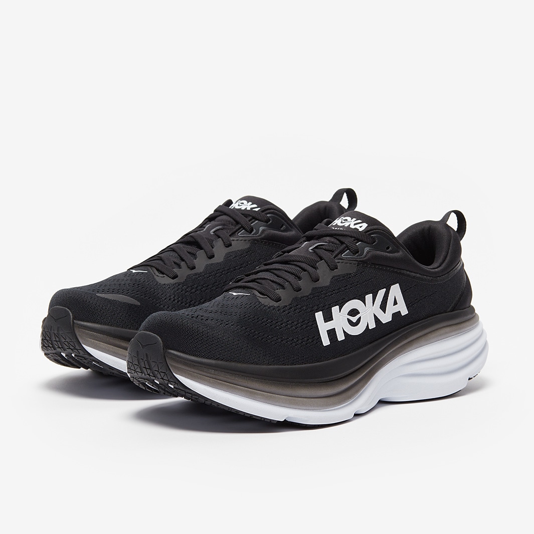 Hoka Bondi 8 - Black/White - Mens Shoes | Pro:Direct Running