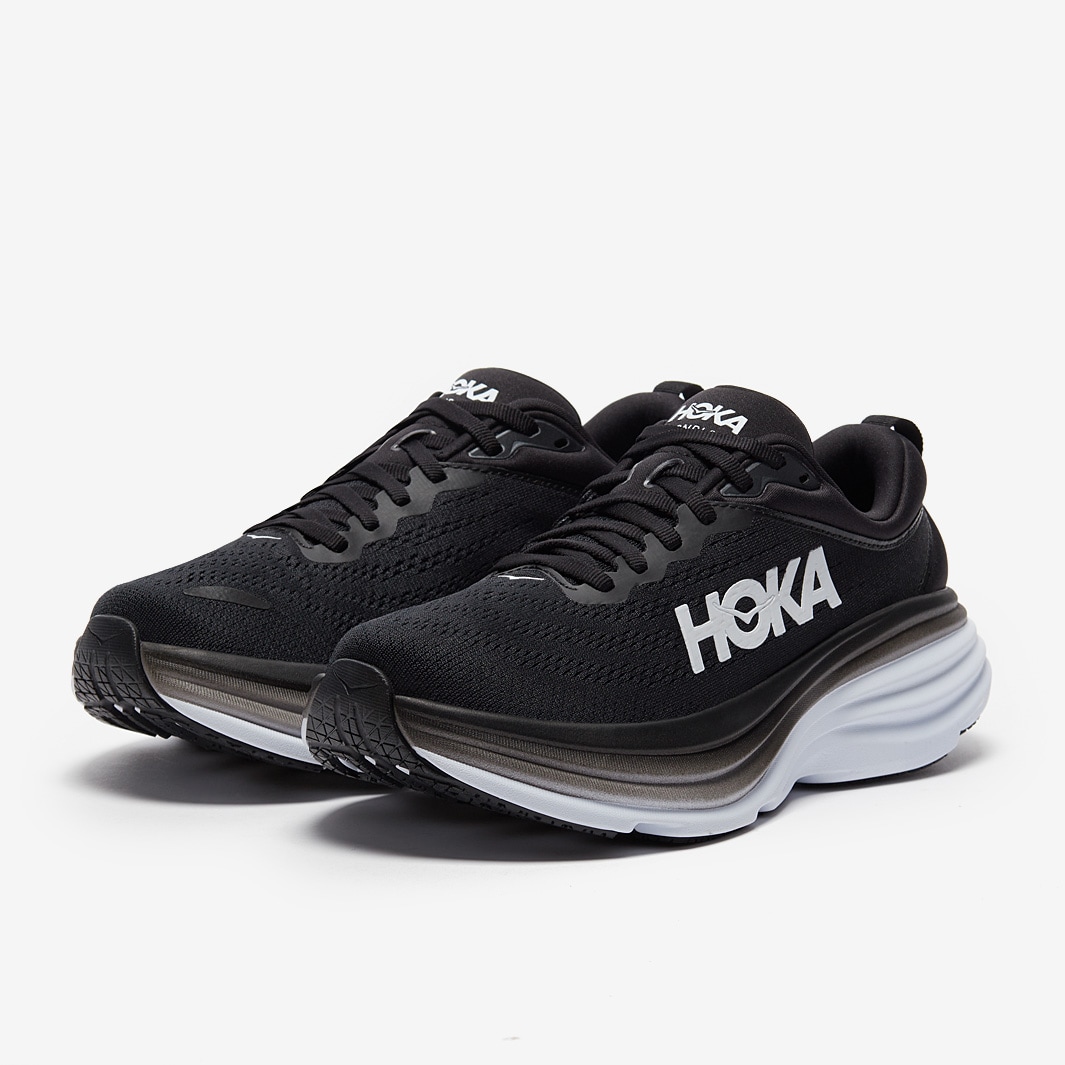 Hoka Womens Bondi 8 - Black/White - Womens Shoes | Pro:Direct Running