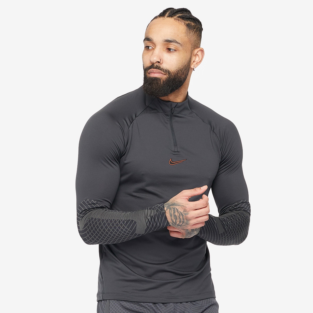 Nike Dri-Fit Strike Drill Top - Off Noir/Dk Smoke Grey/Dark Russet ...
