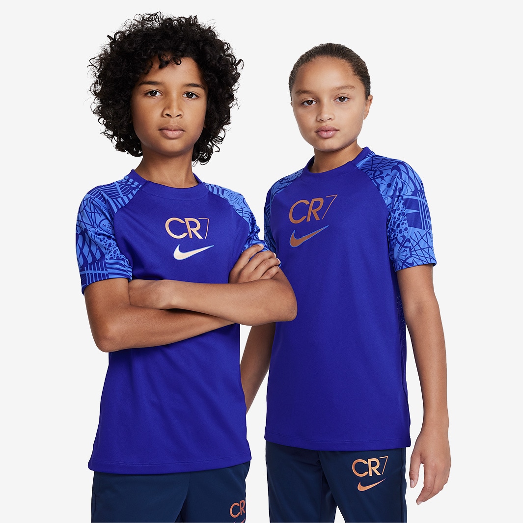 Nike CR7 Kids 22 23 Dri Fit SS Top Concord Boys Replica Pro Direct Soccer