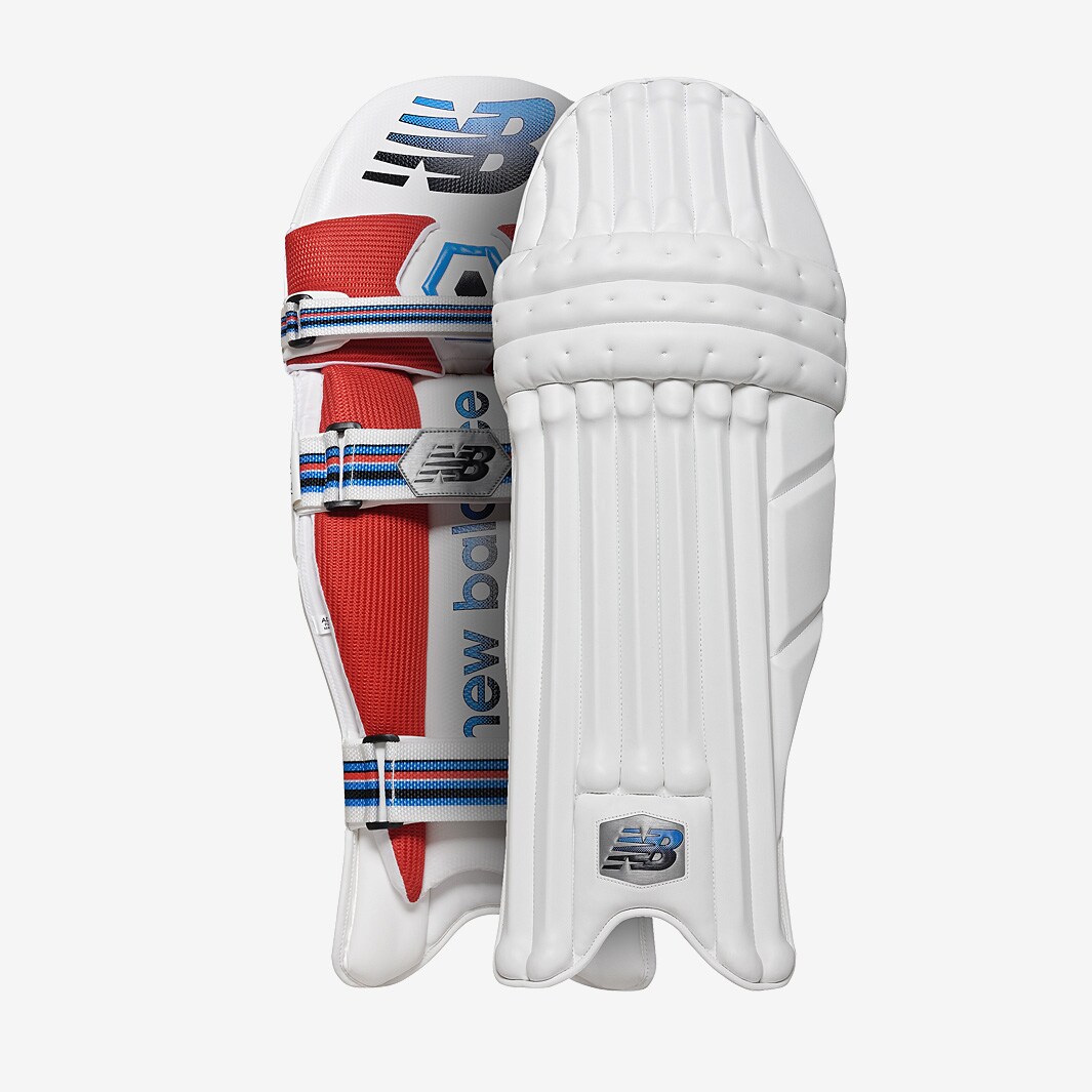 New Balance TC 1260 LH Batting Pads White/Blue/Red Batting Equipment