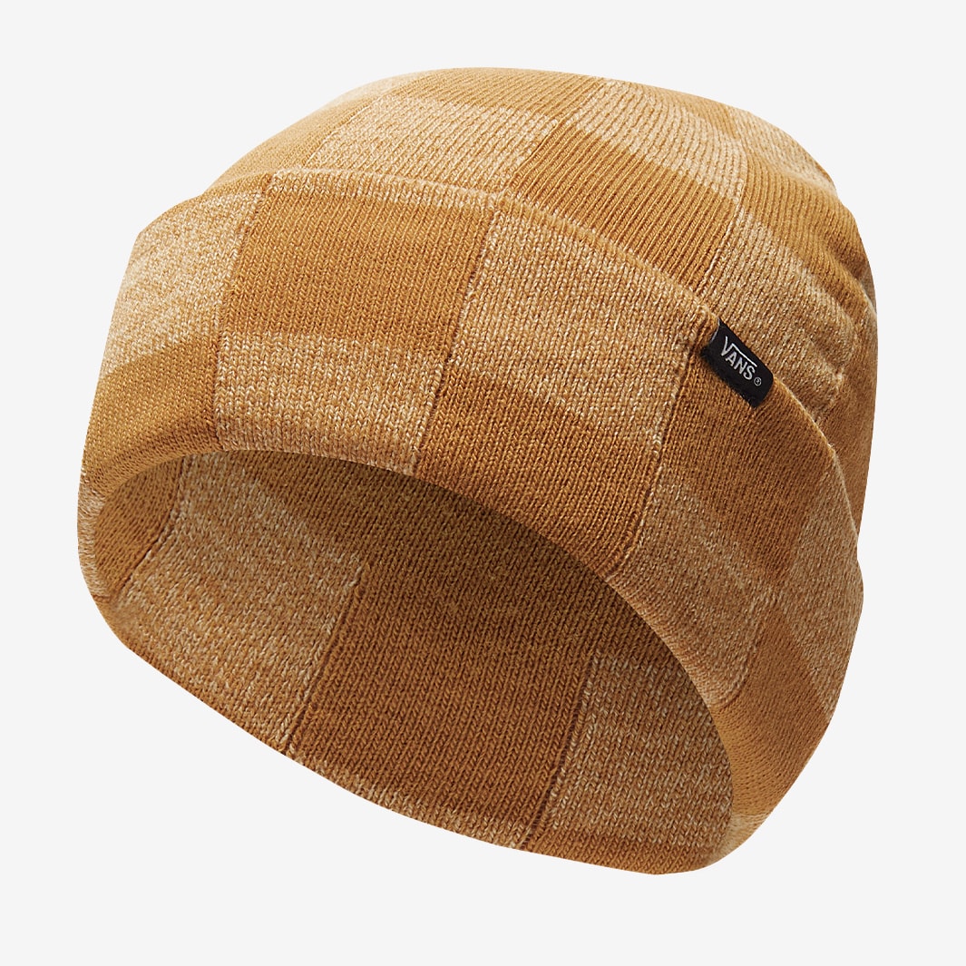 Vans  Cuffed Beanie - One Size (Turfwood, Bone Brown) at  Men's  Clothing store