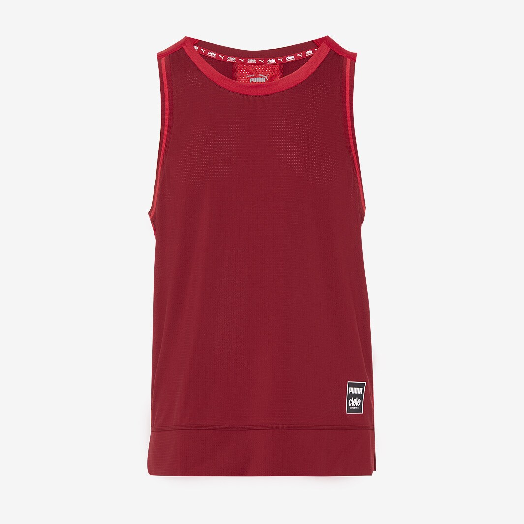 Puma Run Ciele Singlet - Intense Red - Mens Clothing | Pro:Direct Running