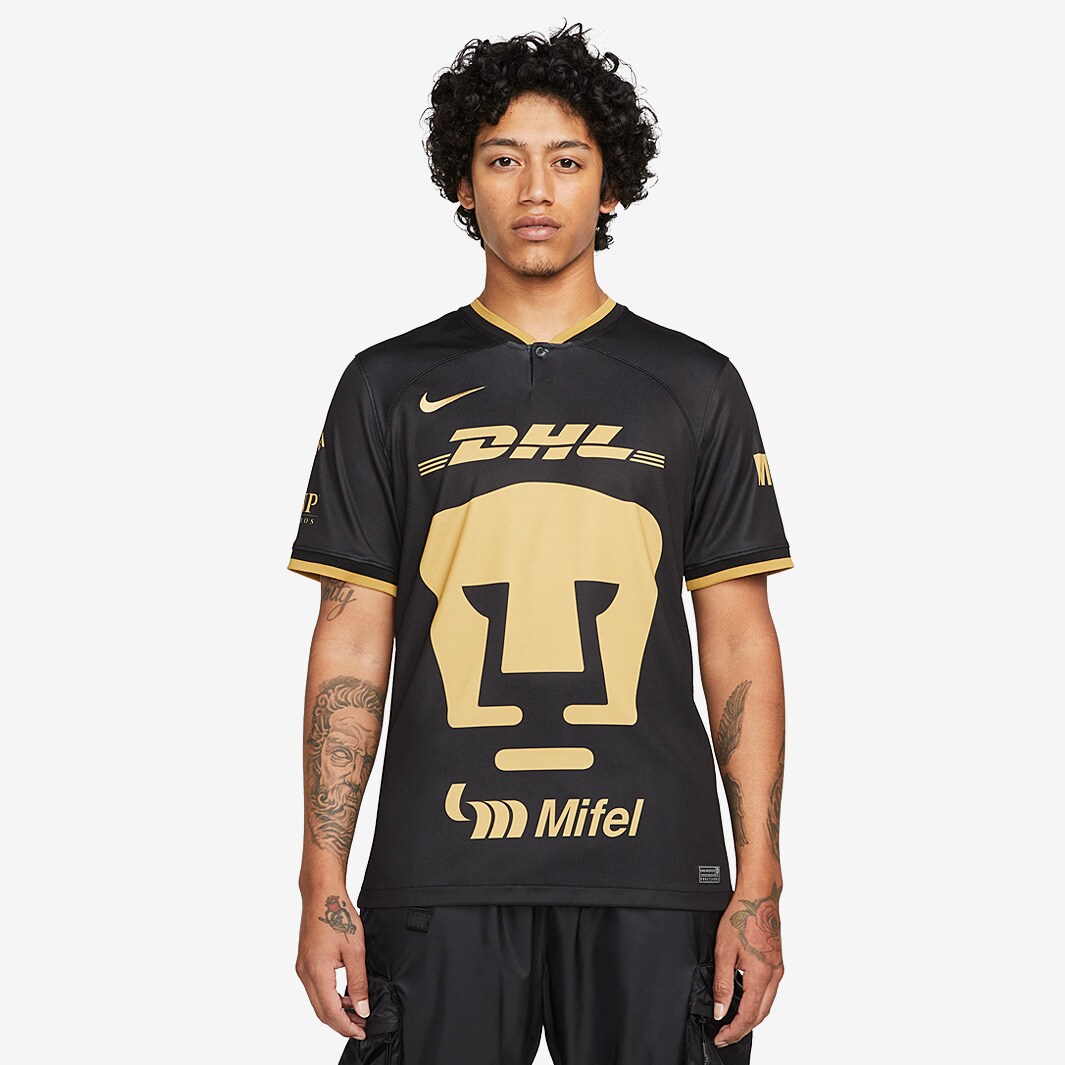 Nike Pumas 22/23 Dri-FIT Third Stadium Jersey - Black/Truly Gold/Truly ...