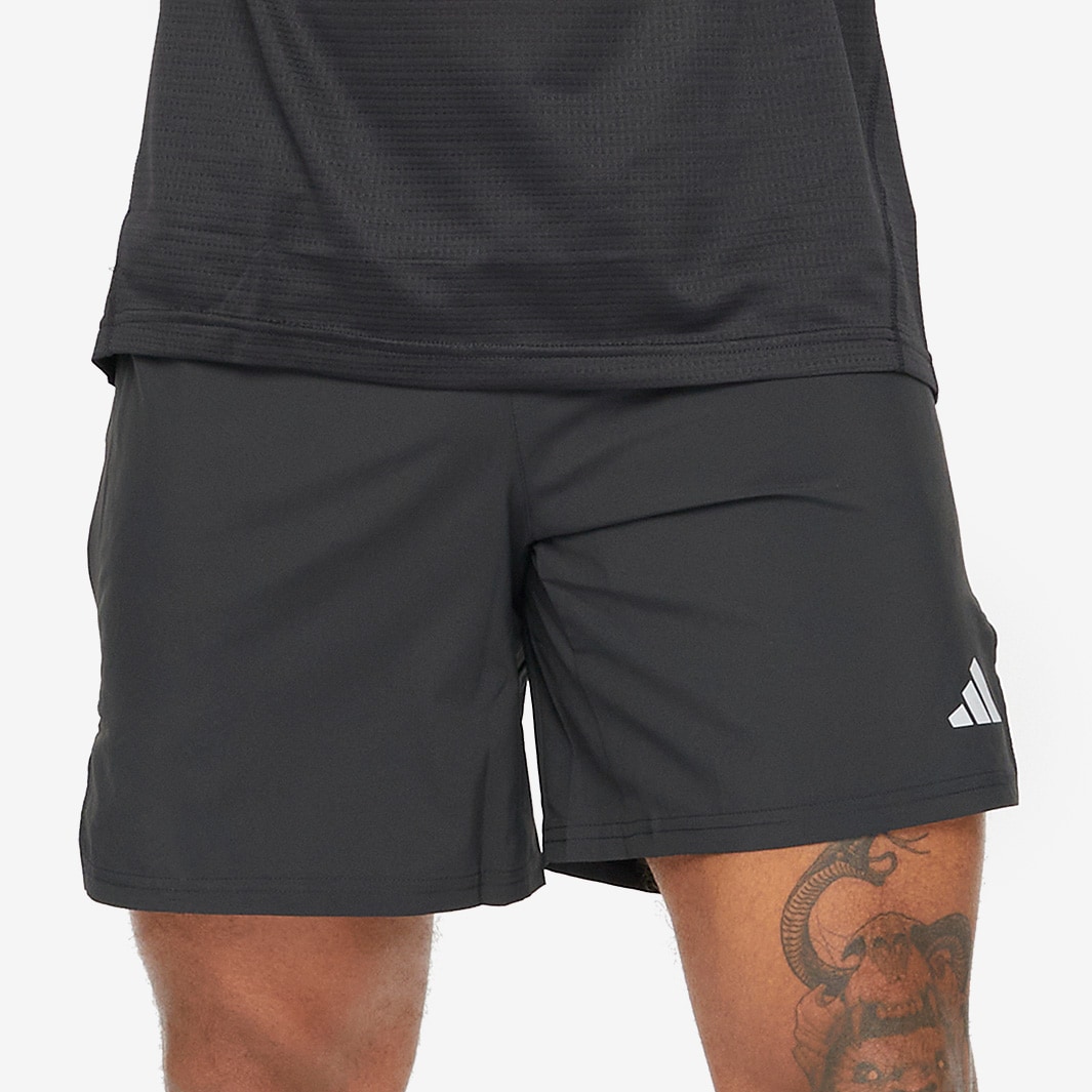 adidas Own The Run 7 Inch Cooler Shorts - Black - Mens Clothing | Pro ...
