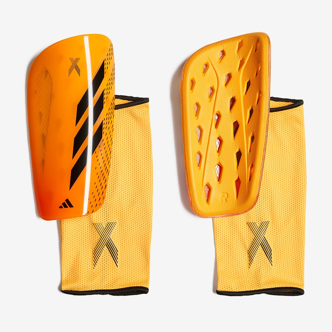 Parastinchi adidas X League - Oro Solare/Nero/Arancione Solare