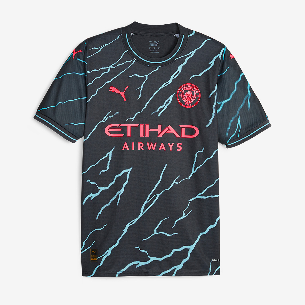 Pigiama Corto Ufficiale Manchester City Per Uomo - Pantaloncini Con Elastico E Stemma Del Club - Colore Blu Marl, Taglia XL (girocollo 116,8 Cm)