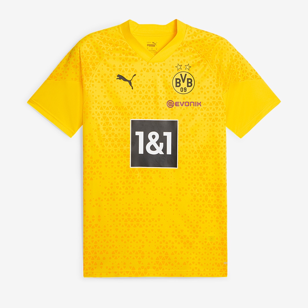 Puma Borussia Dortmund 23/24 Training Shirt - Cyber Yellow/Puma Black ...
