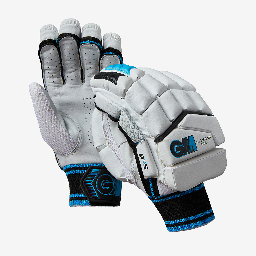 Gunn & Moore 606 - Guanti Protettivi Per Cricket Unisex, Dorso In Similpelle, Palmo In Gomma - Taglia Unica, 1 Paio