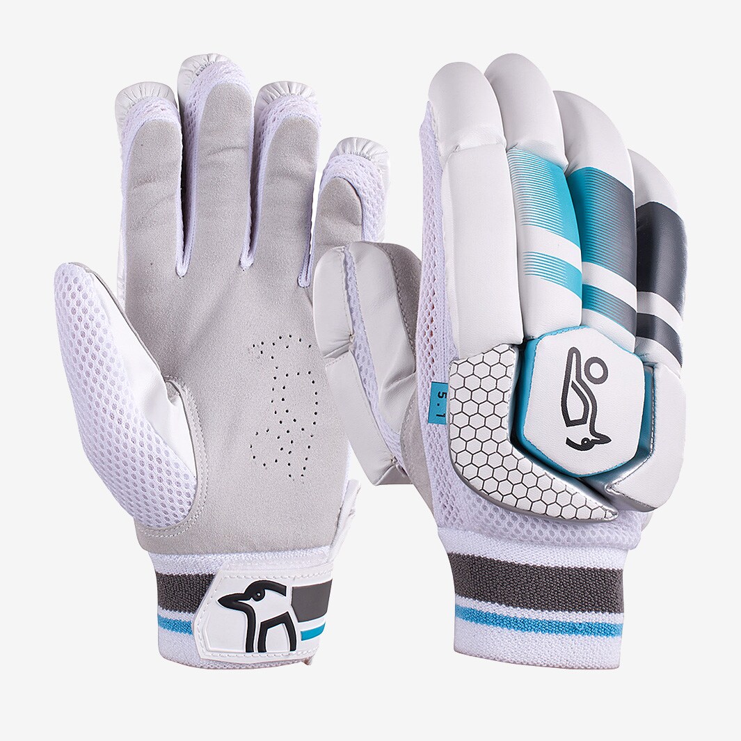 Kookaburra Vapor 5.1 LH Batting Gloves White/Grey/Blue/Black
